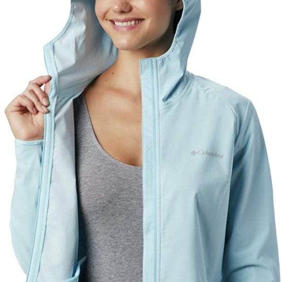 🆕Columbia Women's Heather Canyon Softshell Jacket, XS-Spring Blue Heather, NWT - Picture 1 of 5